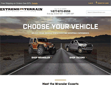 Tablet Screenshot of extremeterrain.com